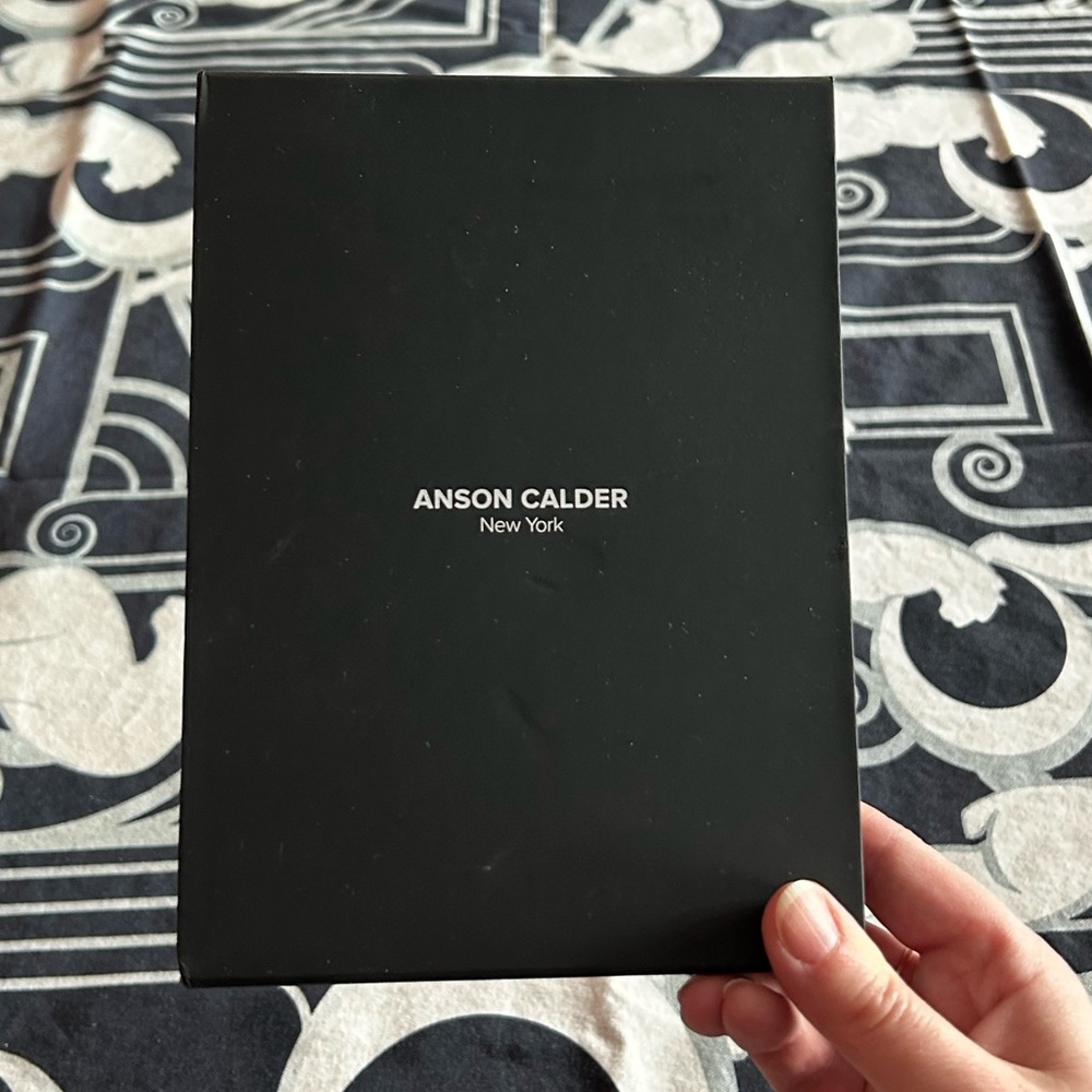 Anson Calder genuine French calfskin passport wallet - BNIB never used
